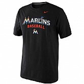 Men's Miami Marlins Nike Black Home Practice T-Shirt,baseball caps,new era cap wholesale,wholesale hats